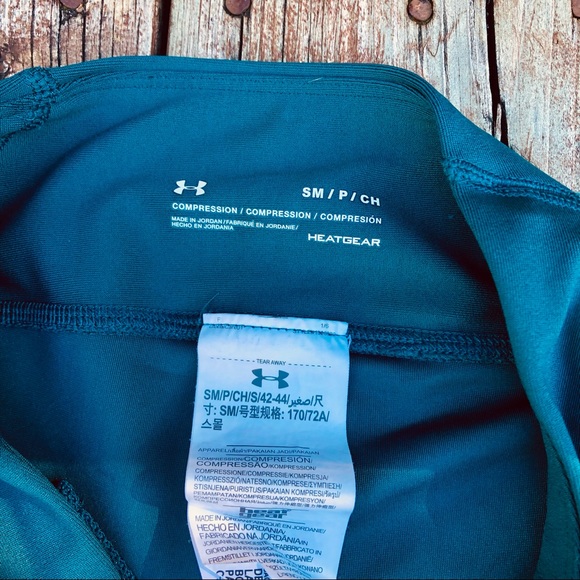 UnderArmour Teal Yoga Pants leggings with pocket - Picture 5 of 12